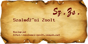 Szalmási Zsolt névjegykártya